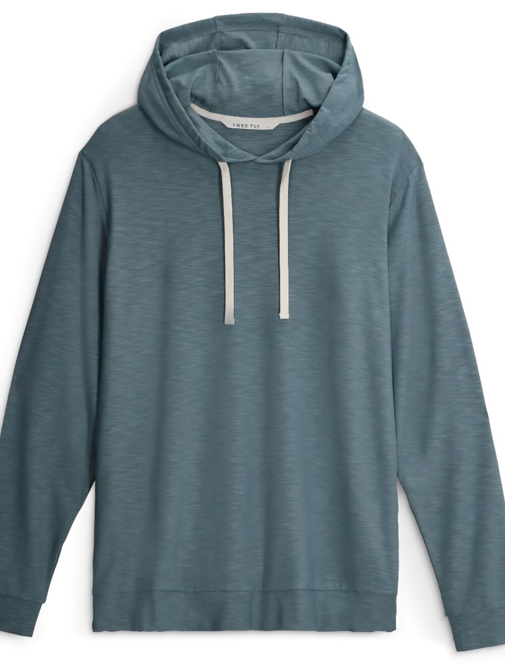 Free Fly Bamboo Slub Cotton Pullover Hoodie Stormy Sea Blue - Size XL